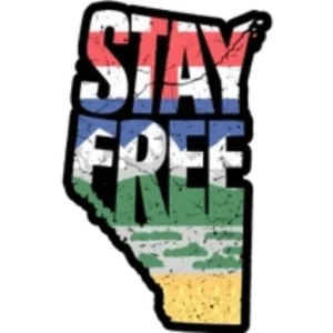 Stay Free Alberta logo